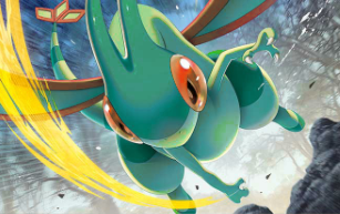 Shiny Flygon, claws out.