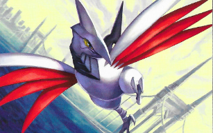 skarmory, soaring freely