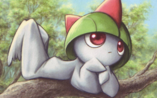 Ralts, lounging dreamily.